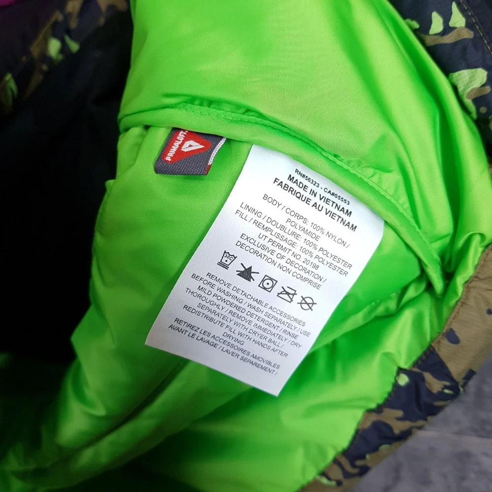 NIKE ACG Lava Flow Therma-FIT ADV Camo Jacket Womens XL TALL Green Puffer